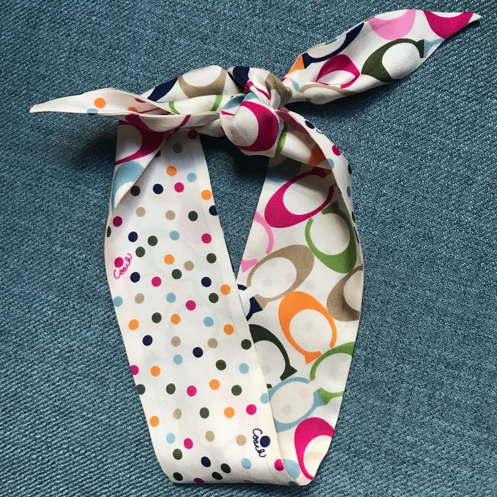 Coach silk headband